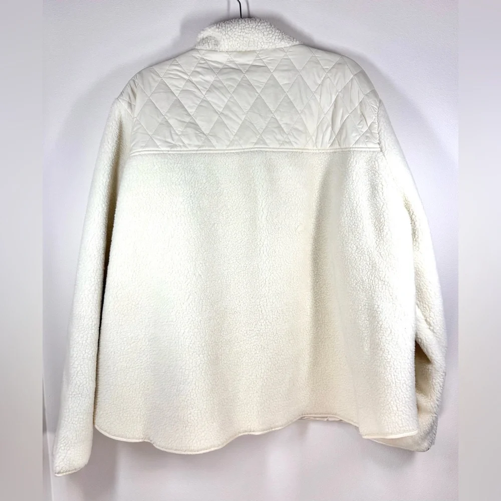NWT Barbour Women's Plus Size White Quilted Jacket‎ Size 3X